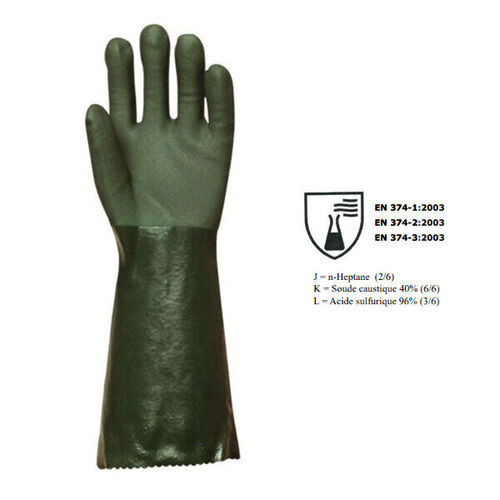 GANT PVC SUPERIEUR VERT LONGUEUR 40cm