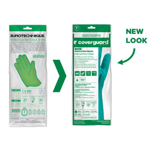 GANT NITRILE 5500 PLUS VERT EP. 0.46 mm R&eacute;f. 5530