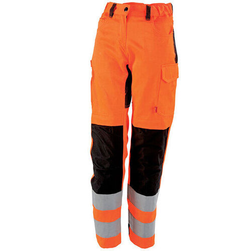 PANTALON TARA FEMME HV CP ORANGE/NOIR/POCHE GENOU R&eacute;f.1FLFCP