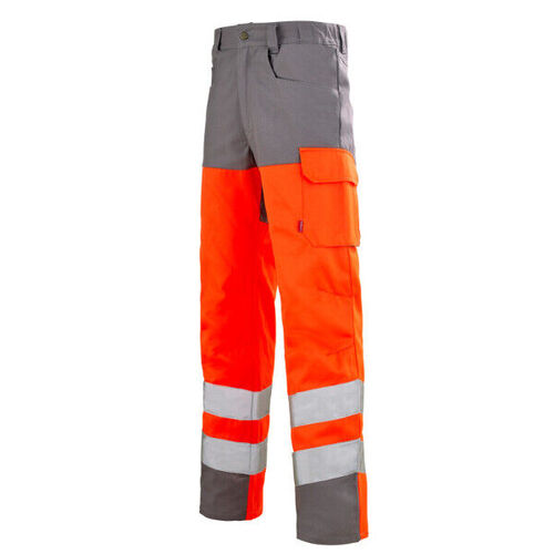 PANT WORK VISION 2 HV CL2 CP 300 GR MARINE/ORANGE FLUO R&eacute;f.1HVNCP82