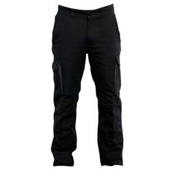 PANTALON TYPHON 2 MULTIPOCHES CP NOIR POCHE GENOU DAVID R&eacute;f.01TYCNPG