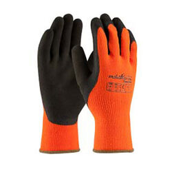 GANT FROID EN TRICOT SANS COUTURE PAUME LATEX ORANGE/NOIR 2242X REF.41-1400