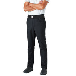PANTALON SLIM ARCHET NOIR CEINTURE ELASTIQUE 195G REF.ARCHET