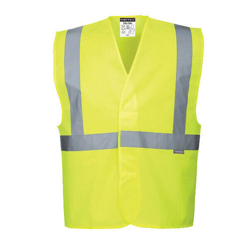 GILET HV EN471 CL2  JAUNE  FLUO REF C472