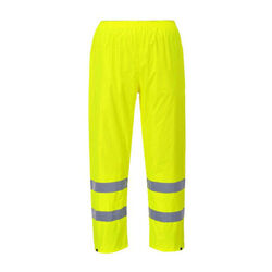PANT DE PLUIE HV JAUNE POLYESTER ENDUIT PVC R&eacute;fH441