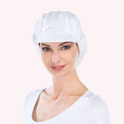 COIFFE GAVROCHE POLY/COTON BLANC TU