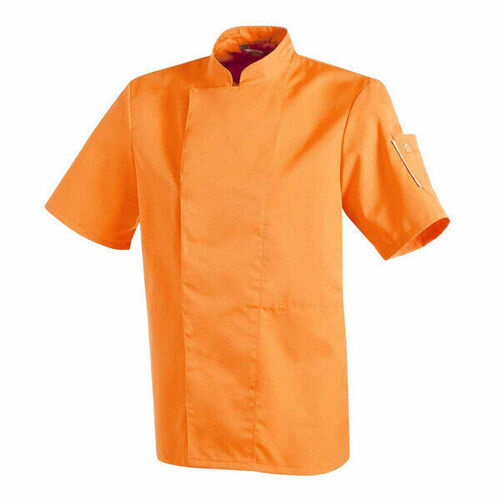 VESTE CUISINE NERO PC MC ORANGE