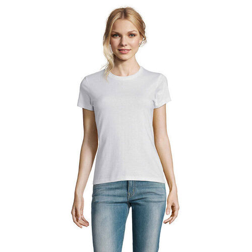 T.SHIRT FEMME  190 GR COL ROND IMPERIAL REF 11502