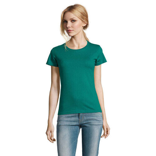 T.SHIRT FEMME  190 GR COL ROND IMPERIAL REF 11502