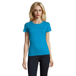 T.SHIRT FEMME  190 GR COL ROND IMPERIAL REF 11502