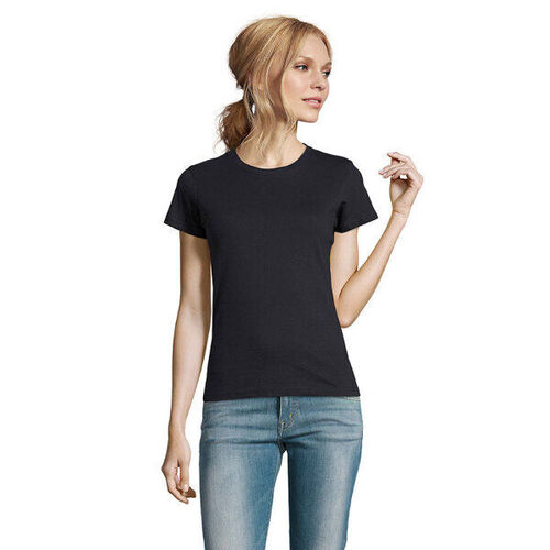 T.SHIRT FEMME  190 GR COL ROND IMPERIAL REF 11502