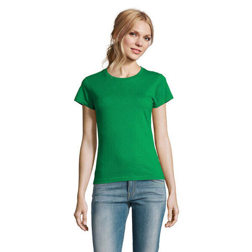 T.SHIRT FEMME  190 GR COL ROND IMPERIAL REF 11502