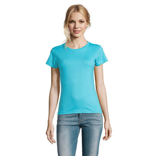 T.SHIRT FEMME  190 GR COL ROND IMPERIAL REF 11502