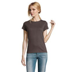 T.SHIRT FEMME  190 GR COL ROND IMPERIAL REF 11502