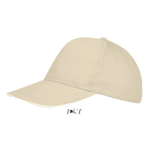 CASQUETTE 5 PANNEAUX SUNNY 100% COTON 180GR REF 88110