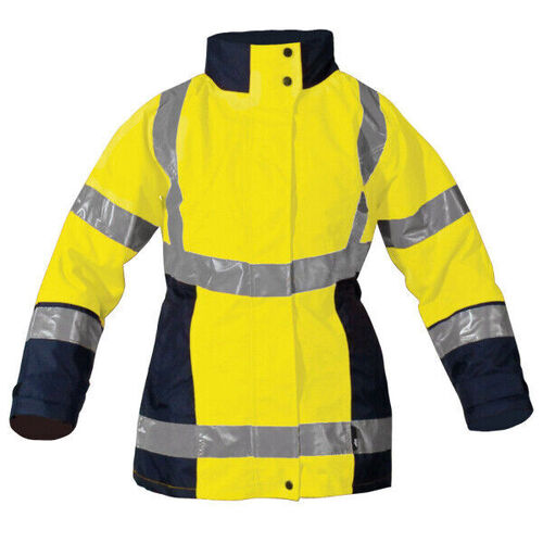 PARKA FEMME CALIFORNIA 4EN1 AVEC GILET FROID JAUNE/MARINE