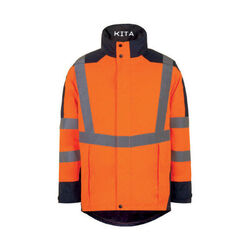 VESTE SEULE KITA/HERA  ORANGE/MARINE IMPER RESPIRANT HV REF.EPICO