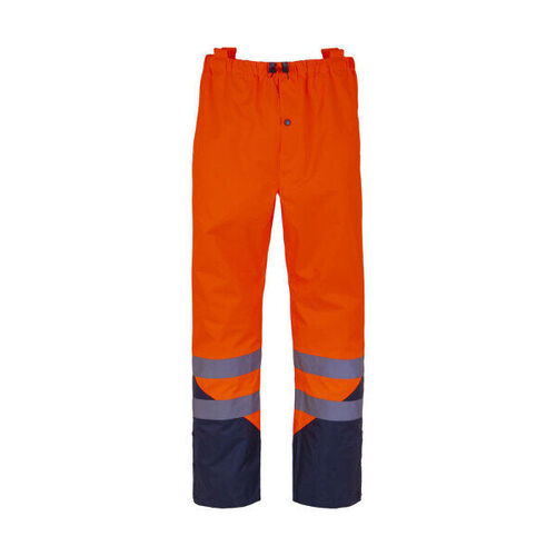 PANTALON DE PLUIE KITA/POSEIDON HV ORANGE/MARINE FLUO REF.PANTEPICO1