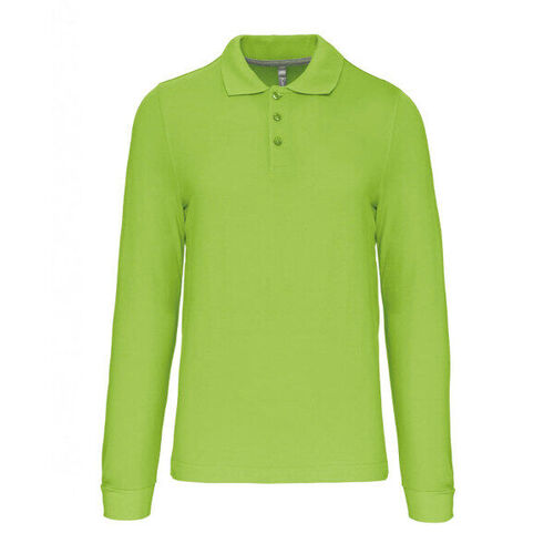 POLO HOMME ML COTON COULEUR R&eacute;f : K243