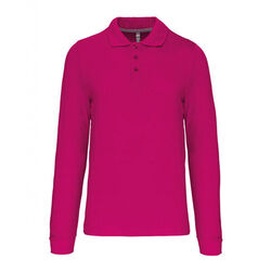 POLO HOMME ML COTON COULEUR R&eacute;f : K243