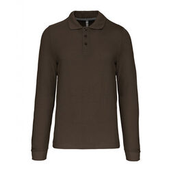 POLO HOMME ML COTON COULEUR R&eacute;f : K243