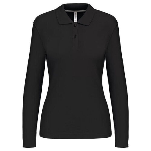 POLO FEMME ML COTON COULEUR R&eacute;f : K244