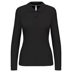 POLO FEMME ML COTON COULEUR R&eacute;f : K244
