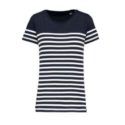T SHIRT MC MARIN COL ROND BIO FEMME 100% COTON REF.K3034