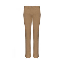 PANTALON FEMME CHINO 98% COTON  244G REF.K741