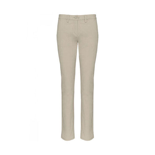 PANTALON FEMME CHINO 98% COTON  244G REF.K741