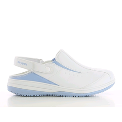 SABOT MICROFIBRE SOUPLE CARINNE/IRIS BLANC/CIEL REF.LBL