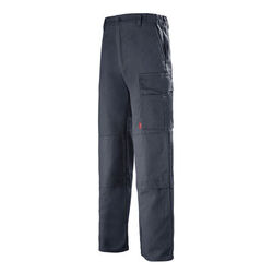 PANTALON CP 300GRS 65/35 CHARBON +POCHE GENOU r&eacute;f.1MIMUP