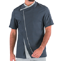 VESTE DE CUISINE HOMME MC CROISEE PARSLEY CP 180G REF.2PARCP