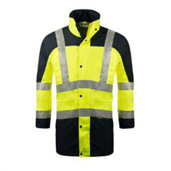 VESTE DE PUIE MAELIS/ ZIPAL JAUNE/MARINE REF.235CV
