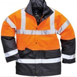 PARKA BICOLORE HV250 ORANGE FLUO/NOIR EN471 CL3 S467