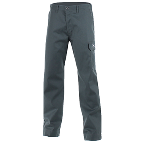 PANTALON FR - GRIS ACIER 100% COTON TRAITE REF.90849316