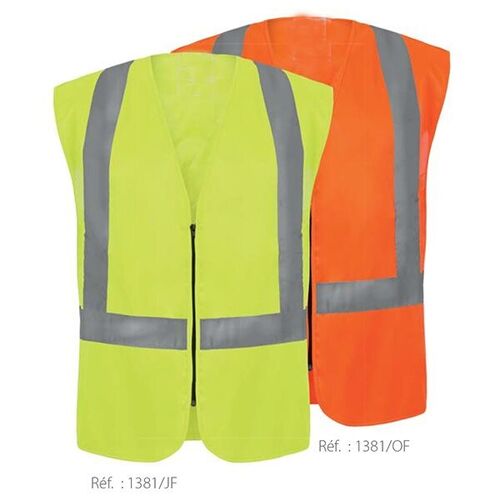 GILET HV ORANGE REGLABLE CONFORT LIGHT 1381