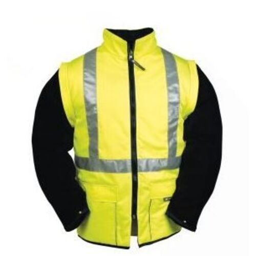 GILET MATELASSE MAELIS B  MANCHES AMOVIBLES HV JAUNE/VERT REF.236 C/B