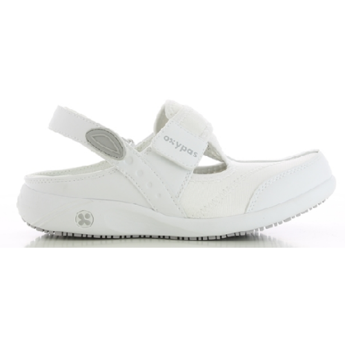 SABOT CUIR SOUPLE ANAIS/ALIZA BRIDE ARRIERE BLANC/BLANC