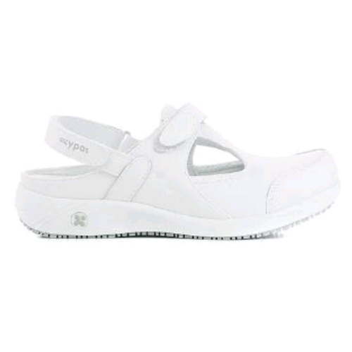 CHAUSSURE CARLY/CARIN CUIR SOUPLE A BRIDE BLANC REF.WHT