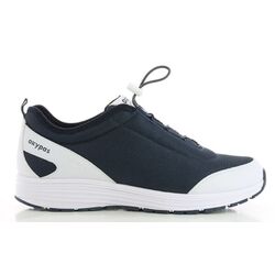 BASKET A LACET MAUD NON SECU BLANC/MARINE  REF.NAV