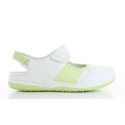 CHAUSSURE MELISSA A BRIDES  MICROFIBRE BLANC/VERT