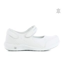 CHAUSSURE  NELIE CUIR SOUPLE FERMEE A BRIDE  BLANC REF WHT