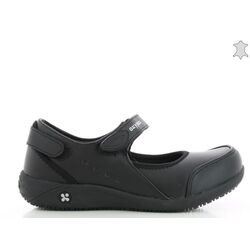 CHAUSSURE NILDA/NELIE CUIR SOUPLE FERMEE A BRIDE NOIR REF.BLK