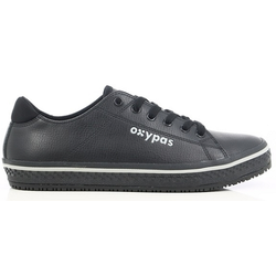 BASKET PAOLA FEMME CUIR NOIR OXYPAS REF.BLK