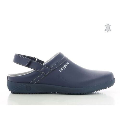 SABOT HOMME CUIR REMY A BRIDE NAVY REF NAV