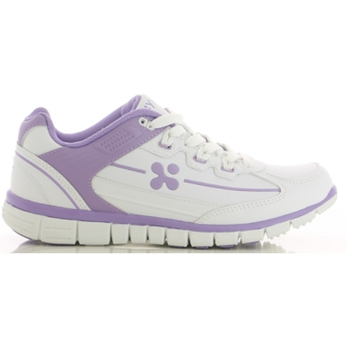 BASKET A LACET SUNNY BLANC/LILAS REF : SUNNYLIC