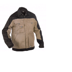 BLOUSON DE TRAVAIL LUGANO BICOLORE PC 245gr BEIGE/NOIR