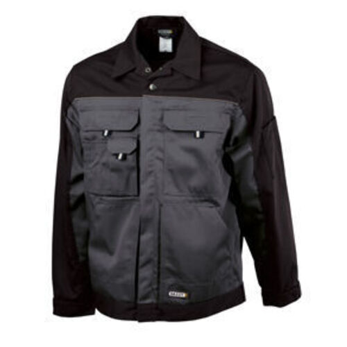 BLOUSON DE TRAVAIL LUGANO BICOLORE PC 245gr GRIS/NOIR