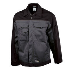 BLOUSON DE TRAVAIL LUGANO BICOLORE PC 245gr GRIS/NOIR
